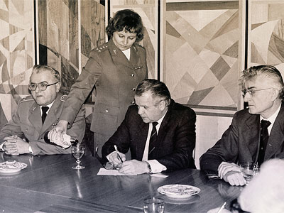 Zasedání Ústřední celní správy v roce 1986